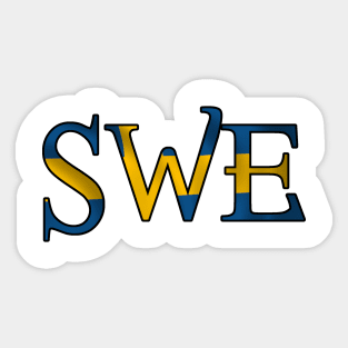 Sweden Flag SWE Sticker